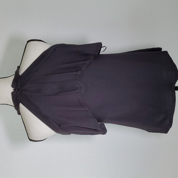 *NWT* MICHAEL Michael Kors Black Halter-Style Sleeveless Top w/Ruffle, size S - Picture 3 of 7